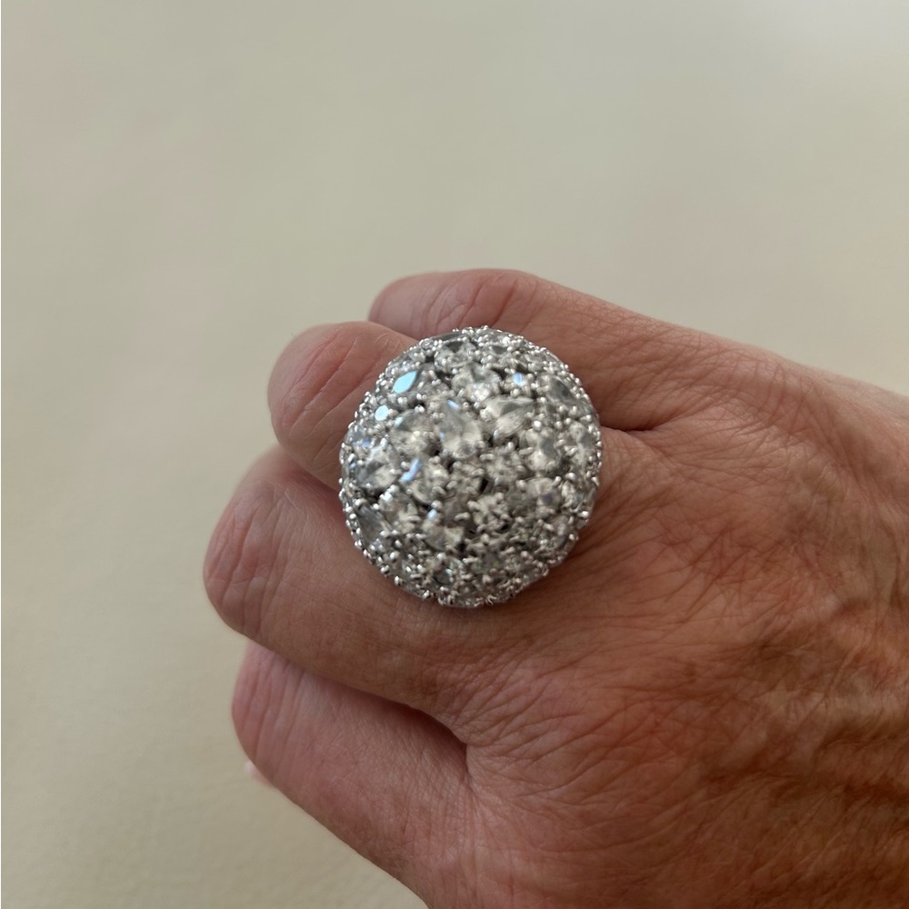 Elegant Silver Statement Ring